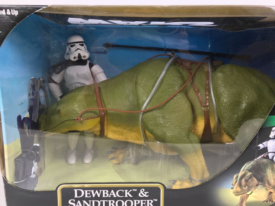 STAR WARS The Power Of The Force Dewback And Sandtrooper Hasbro 2000 26246 New In Box [Photo 3]