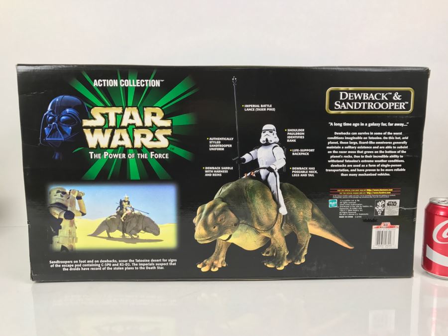 STAR WARS The Power Of The Force Dewback And Sandtrooper Hasbro 2000 26246 New In Box [Photo 16]