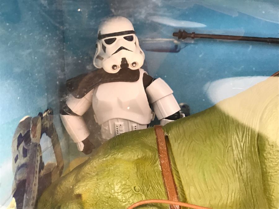 STAR WARS The Power Of The Force Dewback And Sandtrooper Hasbro 2000 26246 New In Box [Photo 6]