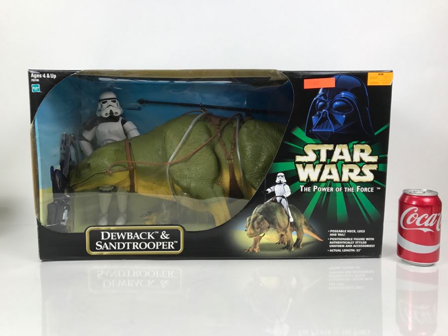 STAR WARS The Power Of The Force Dewback And Sandtrooper Hasbro 2000 26246  New In Box