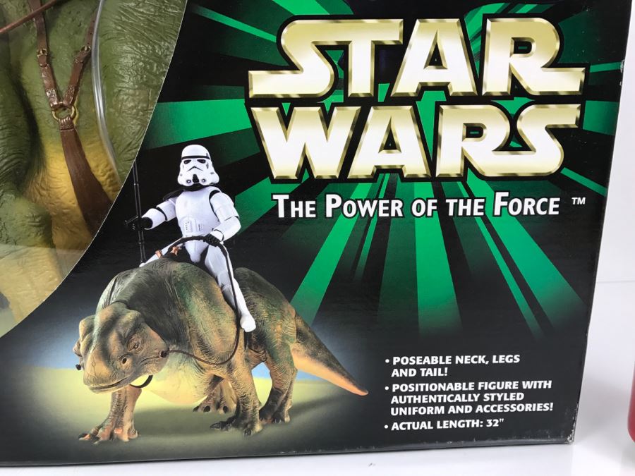 STAR WARS The Power Of The Force Dewback And Sandtrooper Hasbro 2000 26246 New In Box [Photo 9]