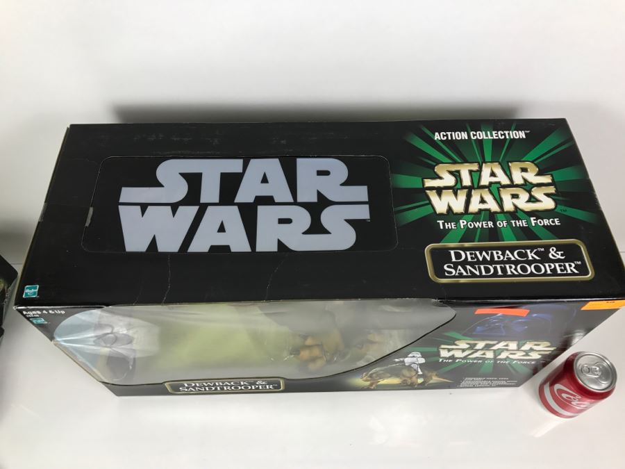 STAR WARS The Power Of The Force Dewback And Sandtrooper Hasbro 2000 26246 New In Box [Photo 12]