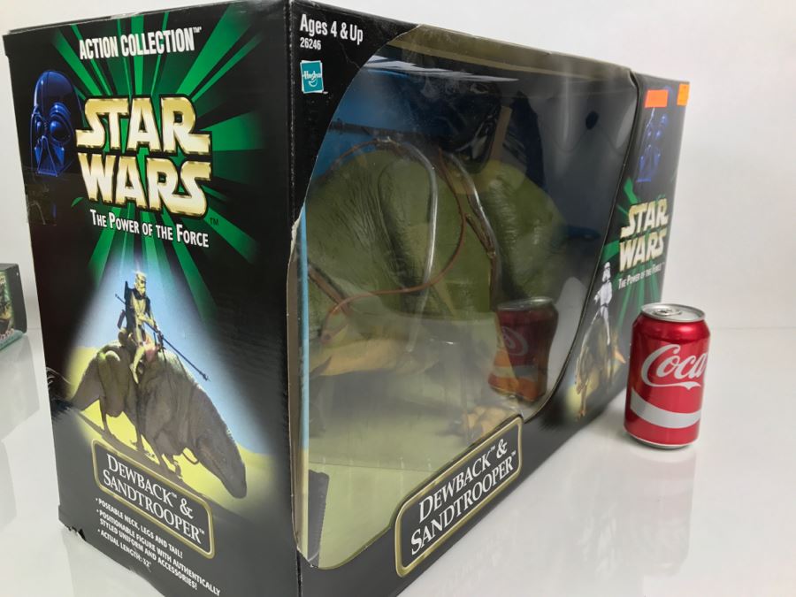 STAR WARS The Power Of The Force Dewback And Sandtrooper Hasbro 2000 26246 New In Box [Photo 13]