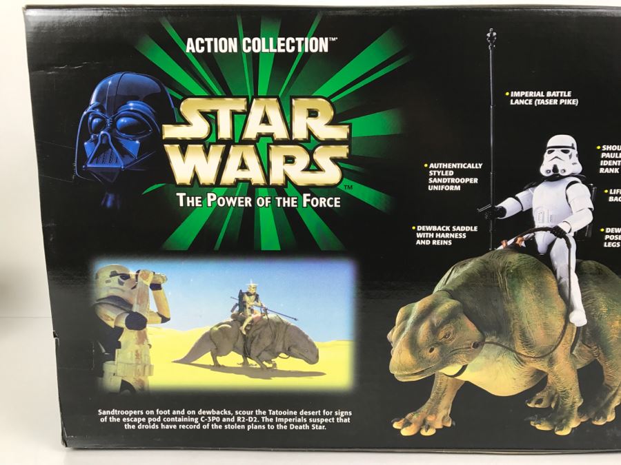 STAR WARS The Power Of The Force Dewback And Sandtrooper Hasbro 2000 26246 New In Box [Photo 17]