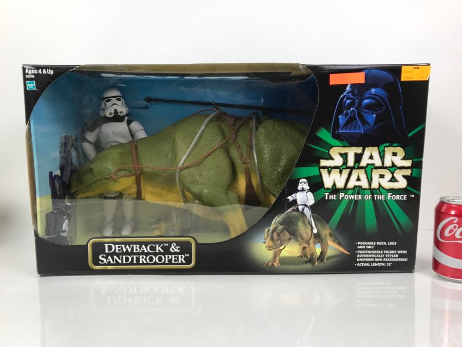 STAR WARS The Power Of The Force Dewback And Sandtrooper Hasbro 2000 26246 New In Box