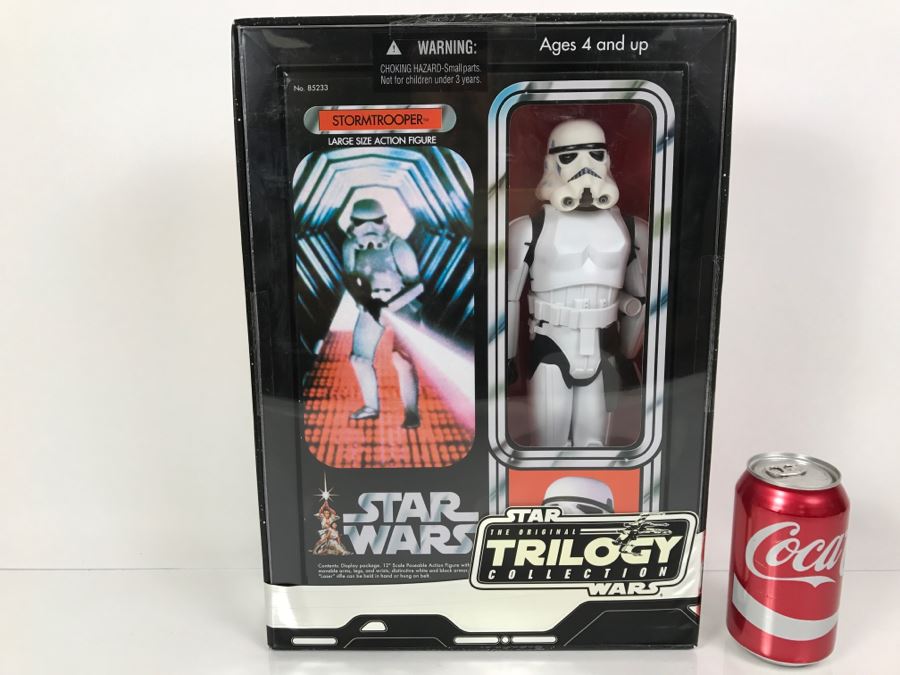 STAR WARS The Original Trilogy Collection STORMTROOPER Large Size Action Figure Hasbro 85233 2004 New In Box [Photo 1]