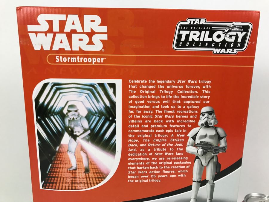 STAR WARS The Original Trilogy Collection STORMTROOPER Large Size Action Figure Hasbro 85233 2004 New In Box [Photo 8]