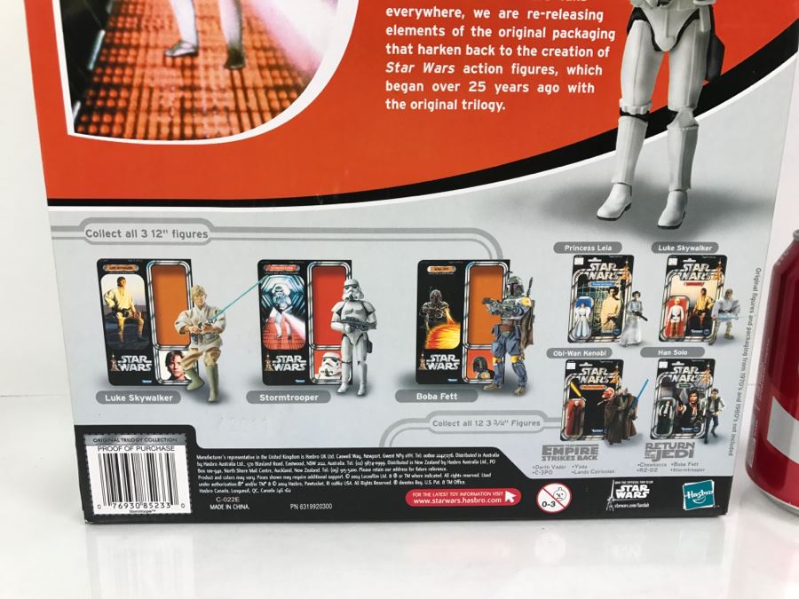 STAR WARS The Original Trilogy Collection STORMTROOPER Large Size Action Figure Hasbro 85233 2004 New In Box [Photo 10]