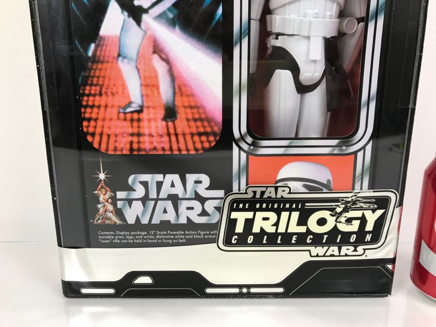 STAR WARS The Original Trilogy Collection STORMTROOPER Large Size Action Figure Hasbro 85233 2004 New In Box [Photo 4]