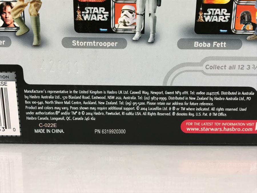 STAR WARS The Original Trilogy Collection STORMTROOPER Large Size Action Figure Hasbro 85233 2004 New In Box [Photo 11]
