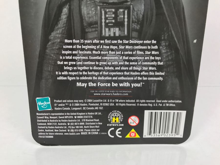 STAR WARS Darth Vader Hasbro 85428 2004 New On Card [Photo 10]