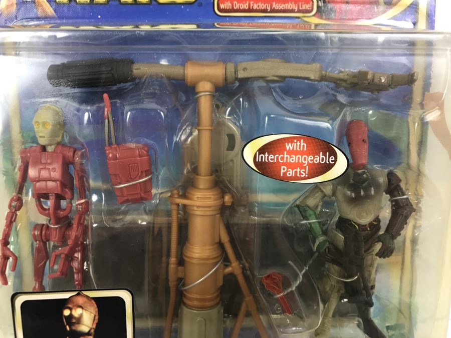 STAR WARS Attack Of The Clones C-3PO With Droid Factory Assembly Line Hasbro 2002 84899/84859 New On Card [Photo 6]