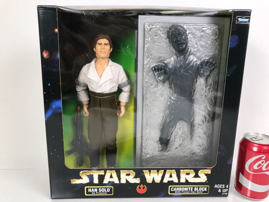 STAR WARS Han Solo and Carbonite Block With Frozen Han Solo Kenner Hasbro 1998 57105 New In Box [Photo 9]