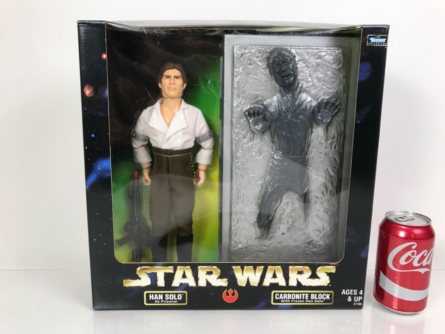 STAR WARS Han Solo and Carbonite Block With Frozen Han Solo Kenner Hasbro 1998 57105 New In Box [Photo 1]