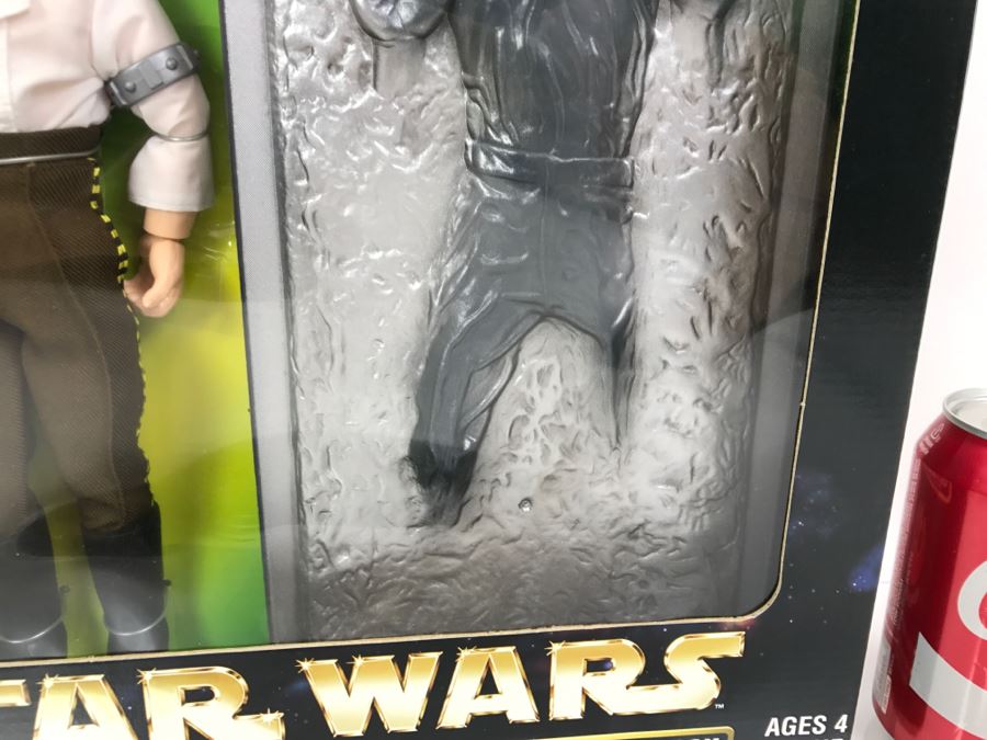 STAR WARS Han Solo and Carbonite Block With Frozen Han Solo Kenner Hasbro 1998 57105 New In Box [Photo 5]