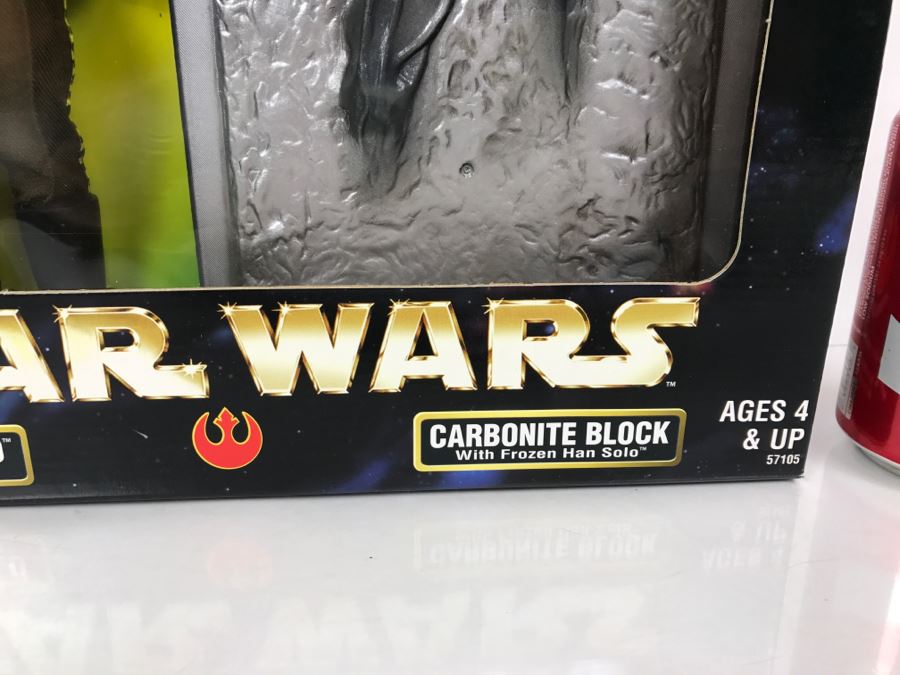 STAR WARS Han Solo and Carbonite Block With Frozen Han Solo Kenner Hasbro 1998 57105 New In Box [Photo 6]