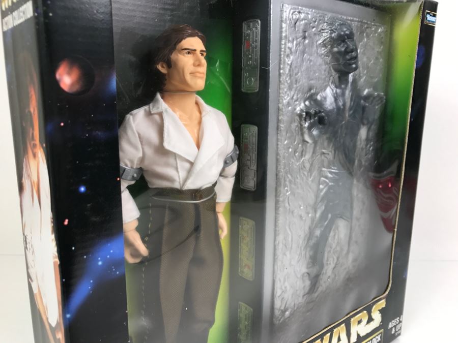 STAR WARS Han Solo and Carbonite Block With Frozen Han Solo Kenner