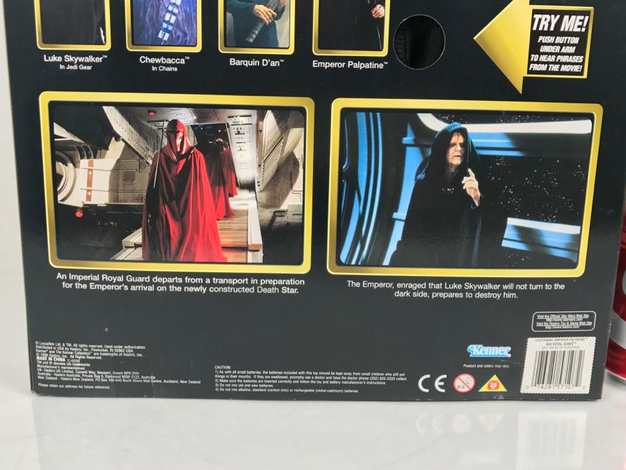 STAR WARS Electronic Emperor Palpatine And Royal Guard Kenner Hasbro 1998 57107 New In Box [Photo 16]