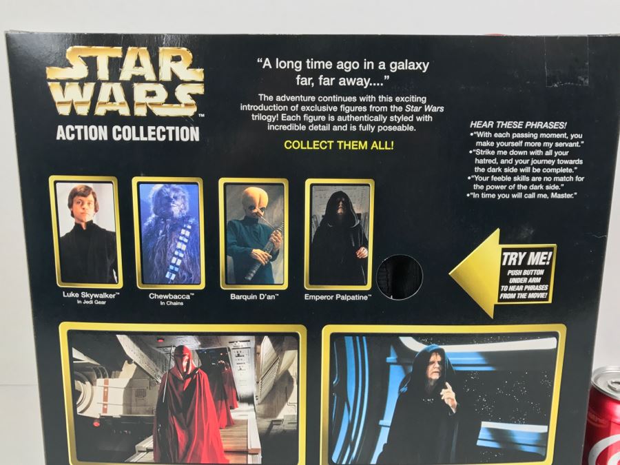 STAR WARS Electronic Emperor Palpatine And Royal Guard Kenner Hasbro 1998 57107 New In Box [Photo 15]