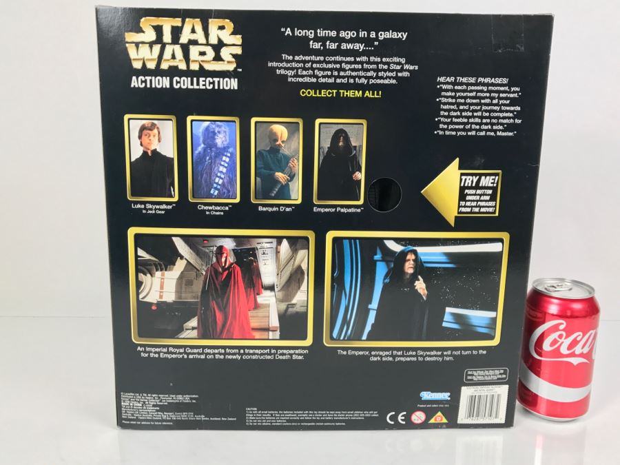 STAR WARS Electronic Emperor Palpatine And Royal Guard Kenner Hasbro 1998 57107 New In Box [Photo 14]