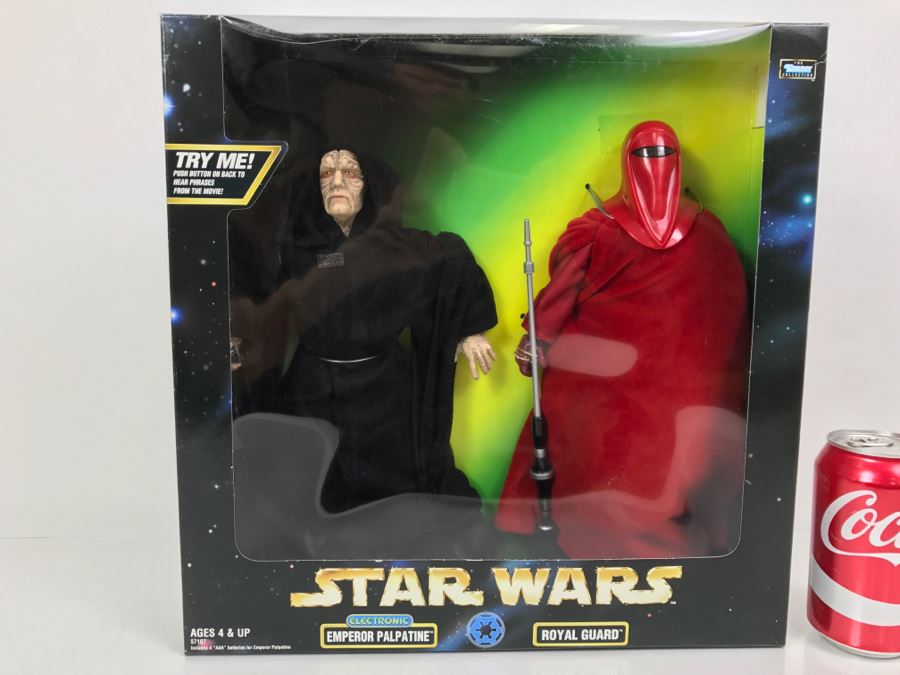 STAR WARS Electronic Emperor Palpatine And Royal Guard Kenner Hasbro 1998 57107 New In Box [Photo 1]