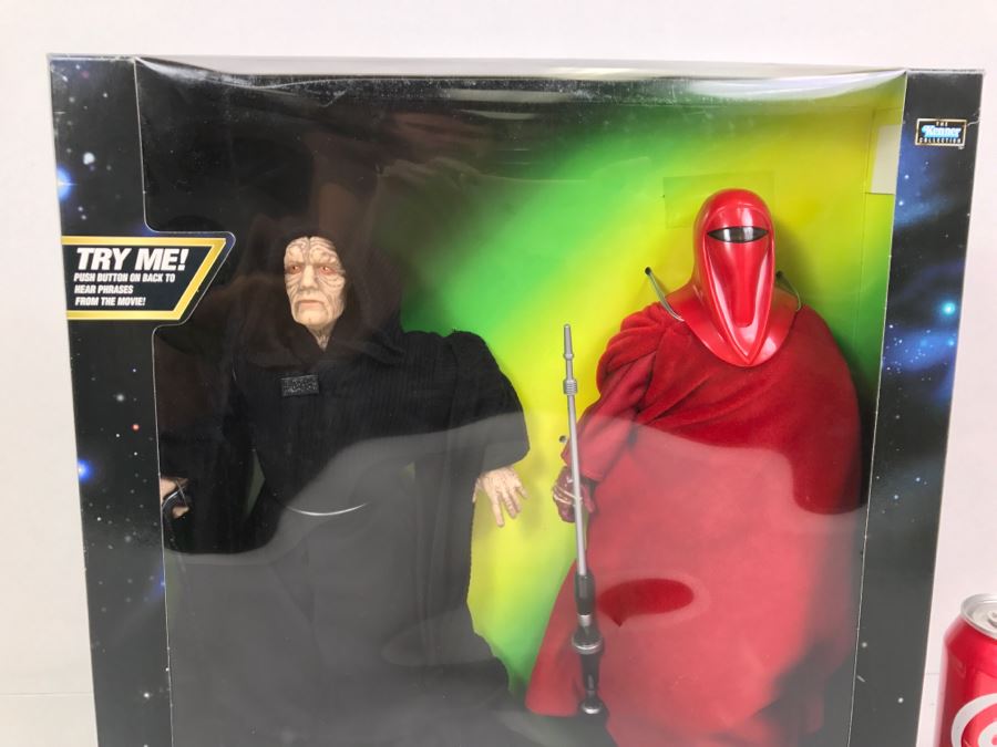 STAR WARS Electronic Emperor Palpatine And Royal Guard Kenner Hasbro 1998 57107 New In Box [Photo 2]
