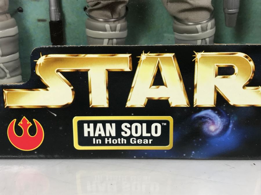 STAR WARS Action Collection Figure Pack With Luke Skywalker, Hans Solo, Snowtrooper And AT-AT Driver Kenner Hasbro 57109 1998 New In Box [Photo 8]