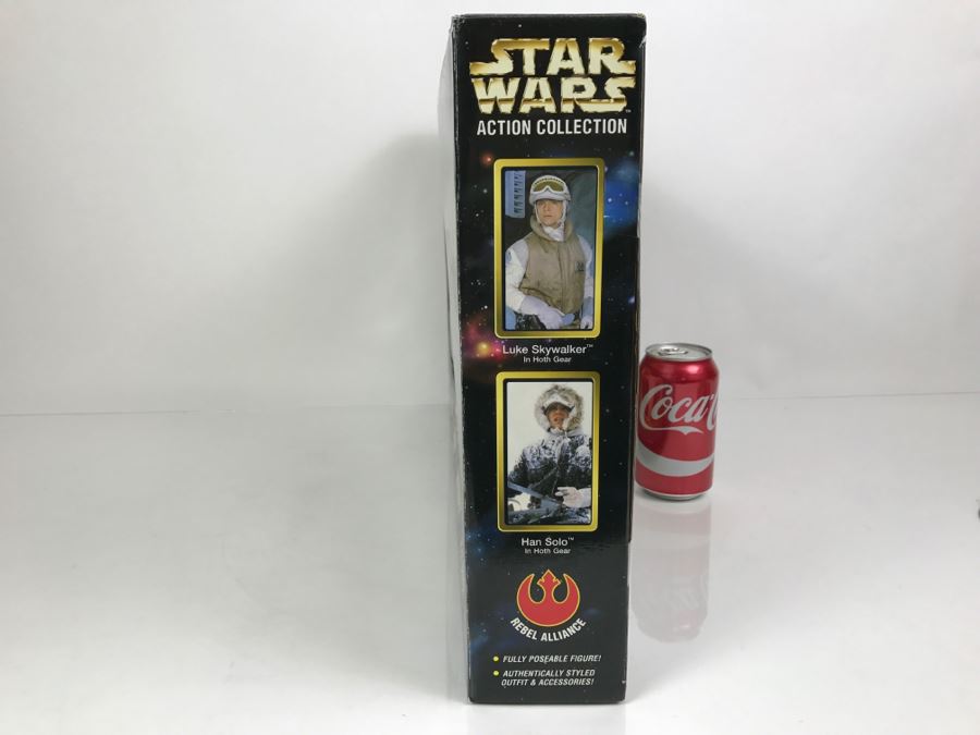 STAR WARS Action Collection Figure Pack With Luke Skywalker, Hans Solo, Snowtrooper And AT-AT Driver Kenner Hasbro 57109 1998 New In Box [Photo 21]