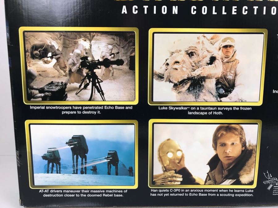 STAR WARS Action Collection Figure Pack With Luke Skywalker, Hans Solo, Snowtrooper And AT-AT Driver Kenner Hasbro 57109 1998 New In Box [Photo 23]