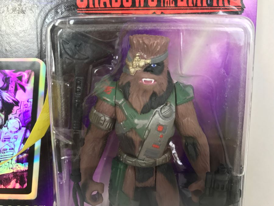 STAR WARS Shadows Of The Empire Chewbacca In Bounty Hunter Disguise With Vibro Axe And Heavy Blaster Rifle Kenner Hasbro 1996 96905/69562 [Photo 6]