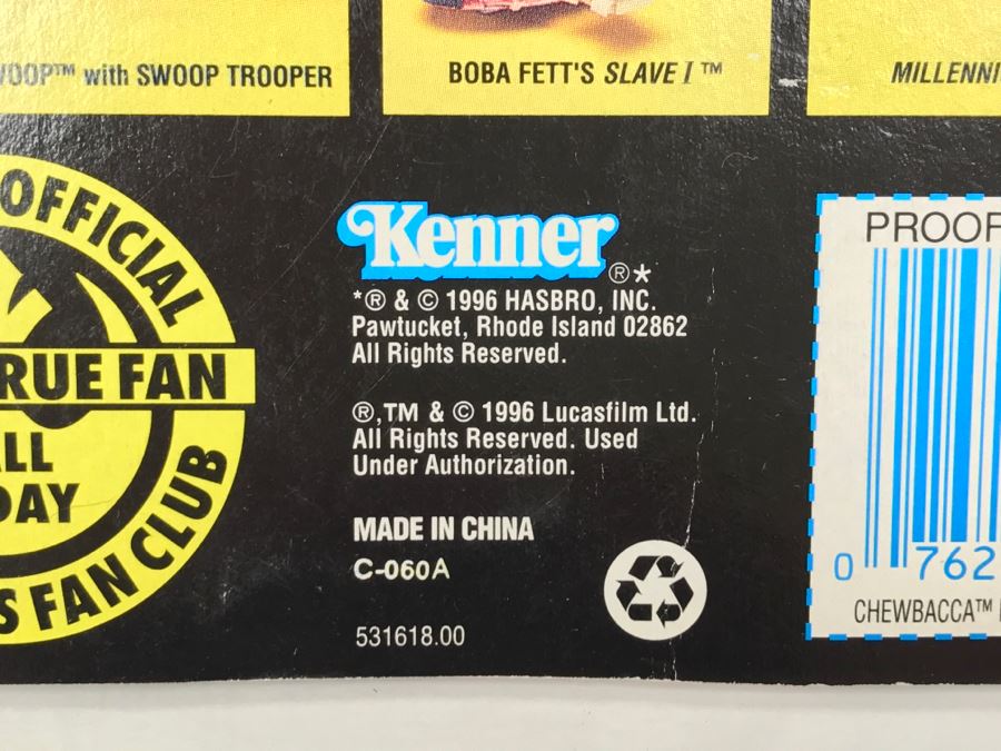 STAR WARS Shadows Of The Empire Chewbacca In Bounty Hunter Disguise With Vibro Axe And Heavy Blaster Rifle Kenner Hasbro 1996 96905/69562 [Photo 12]