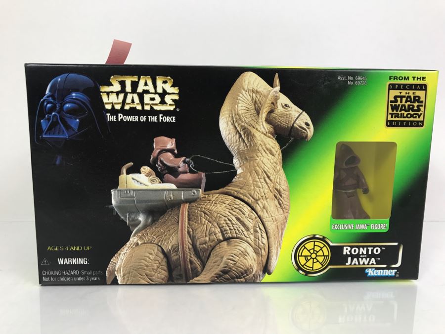 STAR WARS The Power Of The Force Star Wars Trilogy Edition Ronto and Jawa with Exclusive Jawa Figure Kenner Hasbro 1997 69645/69728 New In Box [Photo 1]