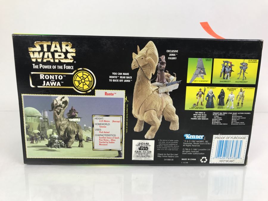 STAR WARS The Power Of The Force Star Wars Trilogy Edition Ronto and Jawa with Exclusive Jawa Figure Kenner Hasbro 1997 69645/69728 New In Box [Photo 7]