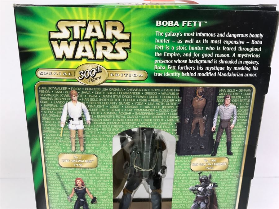 STAR WARS Special Edition 300th Figure Boba Fett Hasbro 2000 84566 New In Box [Photo 9]