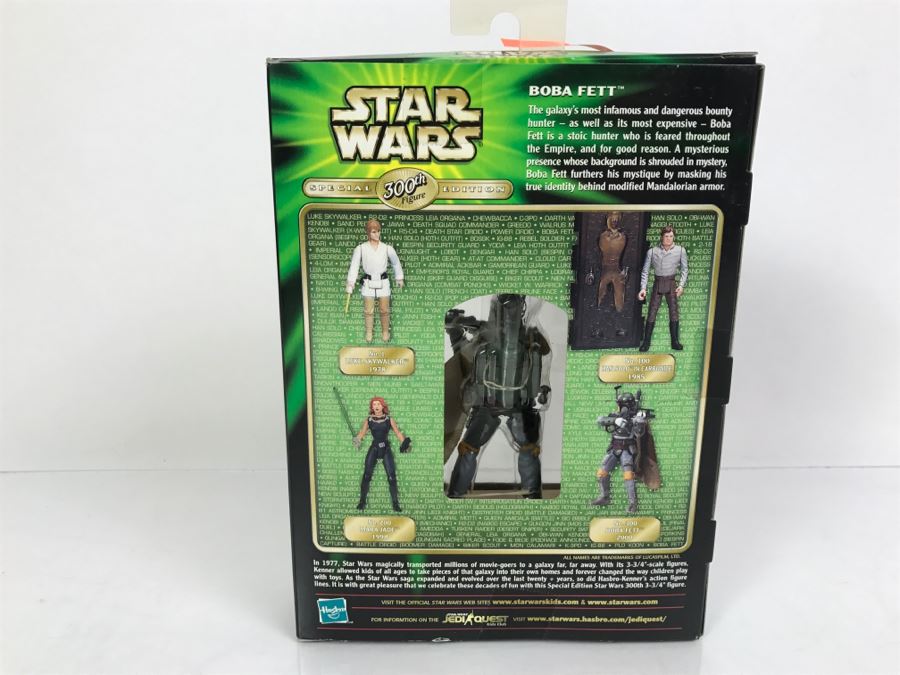 STAR WARS Special Edition 300th Figure Boba Fett Hasbro 2000 84566 New In Box [Photo 8]