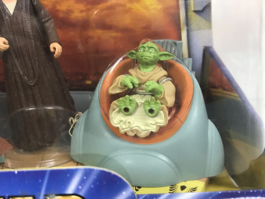 STAR WARS The Phantom Menace Jedi High Council Featuring Yarael Poof, Depa Billaba and Yaddle Hasbro 2003 84701/84997 New In Box [Photo 5]