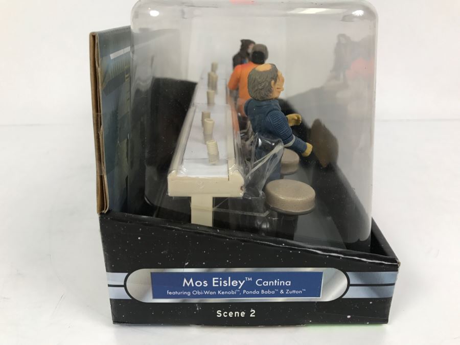 STAR WARS Mos Eisley Cantina Scene 2 Obi-Wan Kenobi, Ponda Baba, And Zutton Hasbro 2004 34527 New In Box [Photo 8]