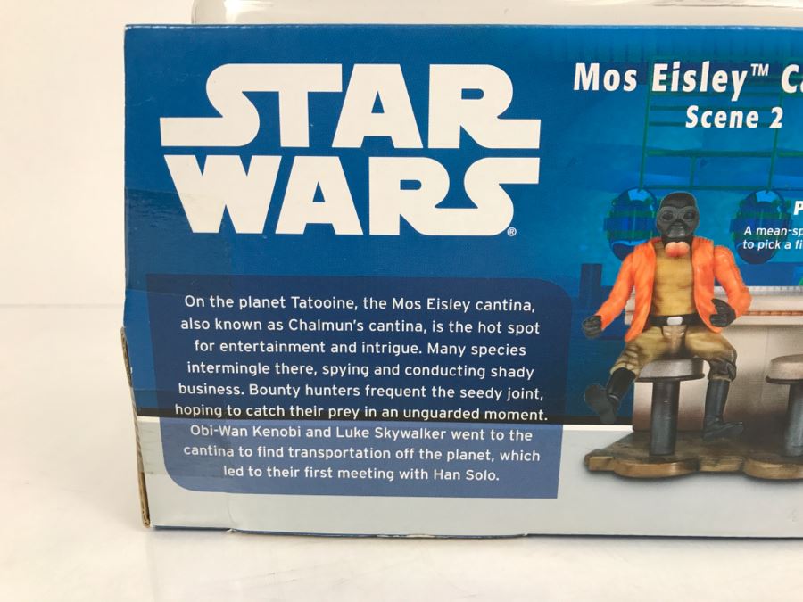 STAR WARS Mos Eisley Cantina Scene 2 Obi-Wan Kenobi, Ponda Baba, And Zutton Hasbro 2004 34527 New In Box [Photo 10]