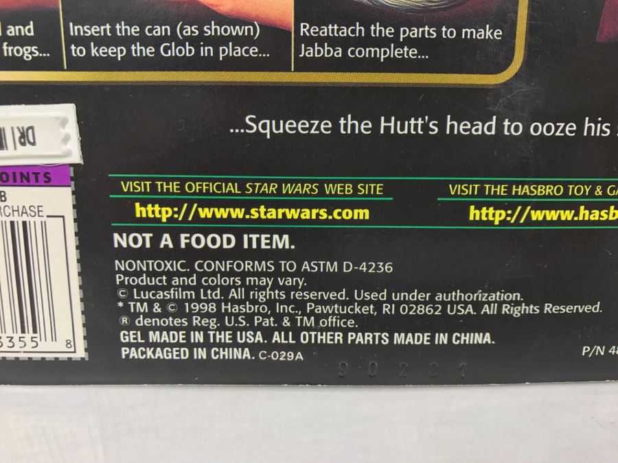 STAR WARS Episode 1 Jabba Glob Hasbro 1998 63355 [Photo 12]