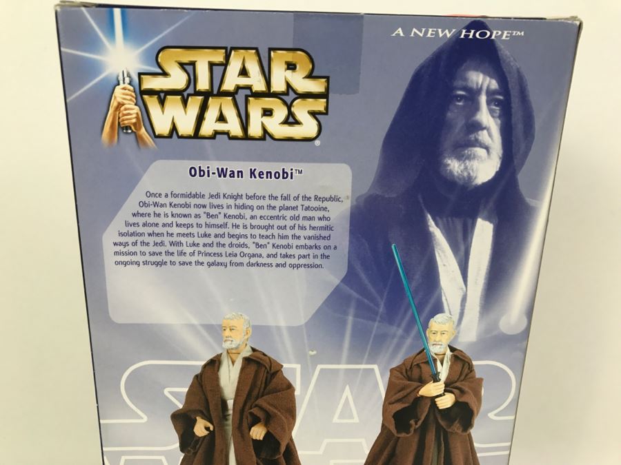 STAR WARS A New Hope Tatooine Encounter Obi-Wan Kenobi Hasbro 2003 84730/84940 New In Box [Photo 9]