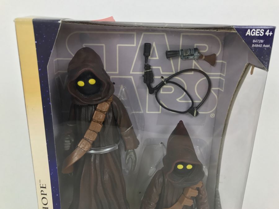 STAR WARS A New Hope Tatooine Scavengers Jawas Hasbro 2003 84728/84940 New In Box [Photo 2]