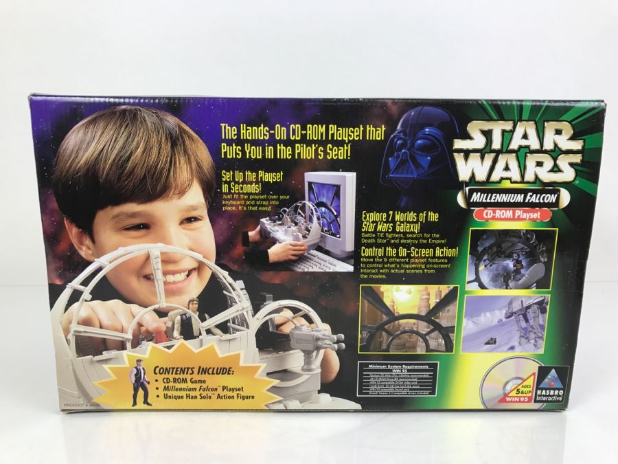 STAR WARS Millenium Falcon CD-Rom Playset Hasbro 1998 99180 New In Box [Photo 9]