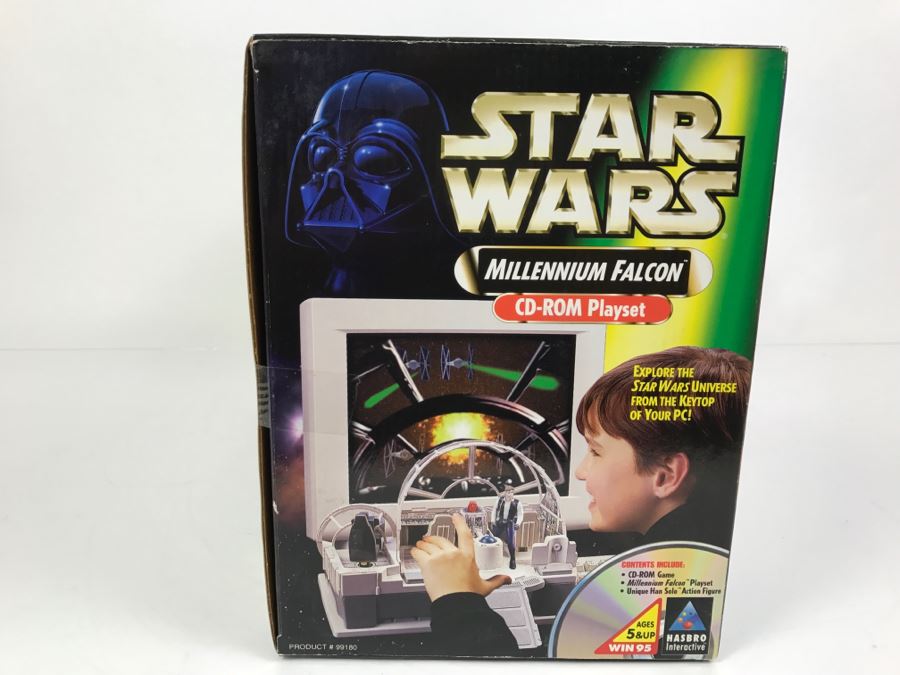 STAR WARS Millenium Falcon CD-Rom Playset Hasbro 1998 99180 New In Box [Photo 8]