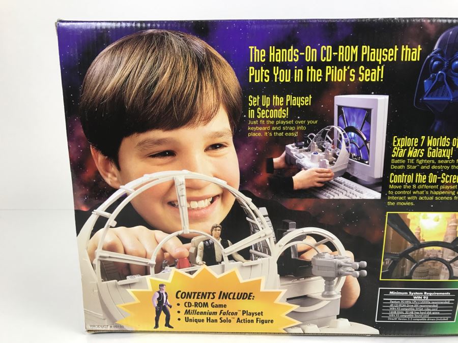 STAR WARS Millenium Falcon CD-Rom Playset Hasbro 1998 99180 New In Box [Photo 10]