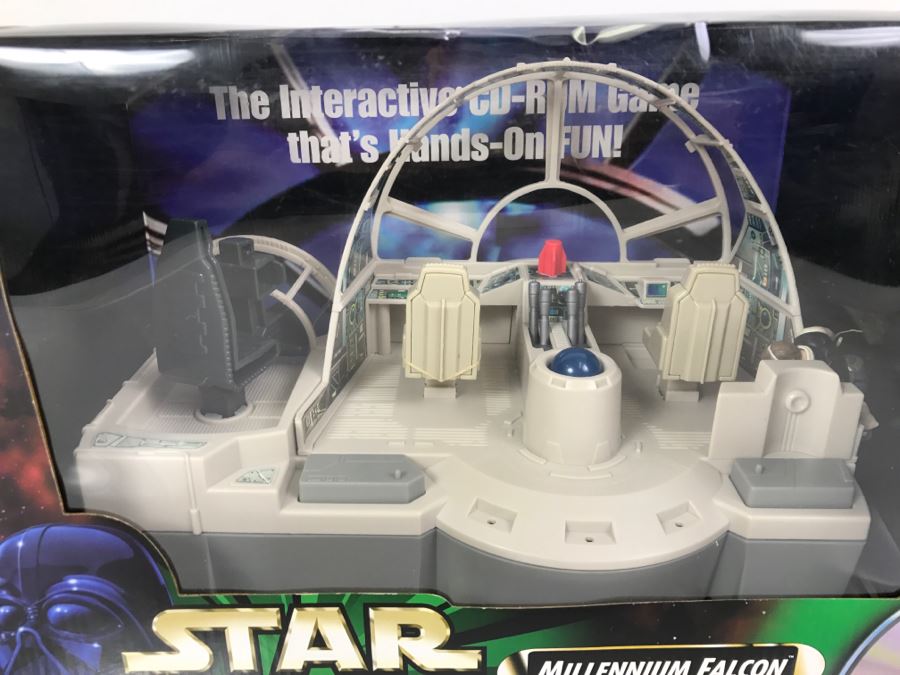 STAR WARS Millenium Falcon CD-Rom Playset Hasbro 1998 99180 New In Box [Photo 6]