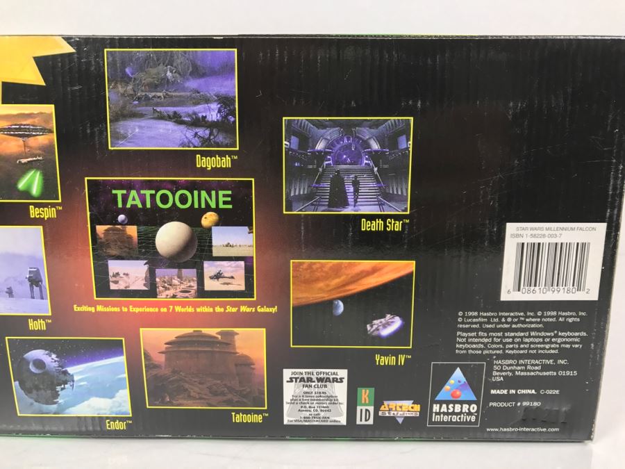 STAR WARS Millenium Falcon CD-Rom Playset Hasbro 1998 99180 New In Box [Photo 14]