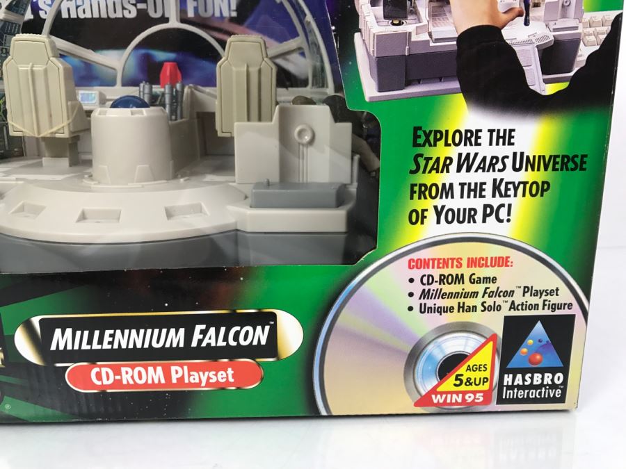 STAR WARS Millenium Falcon CD-Rom Playset Hasbro 1998 99180 New In Box [Photo 7]