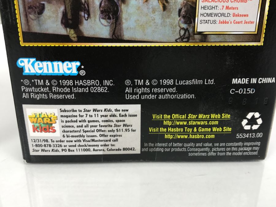 STAR WARS The Power Of The Force Oola and Salacious Crumb Kenner Hasbro 1998 69871 New In Box [Photo 8]