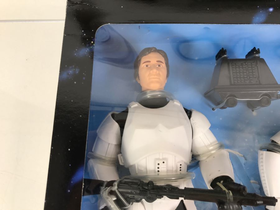 STAR WARS Collector Series Rebel Alliance Han Solo and Luke Skywalker In Stormtrooper Gear Limited Edition For KB Toys Kenner Hasbro 1996 27867 New In Box [Photo 10]