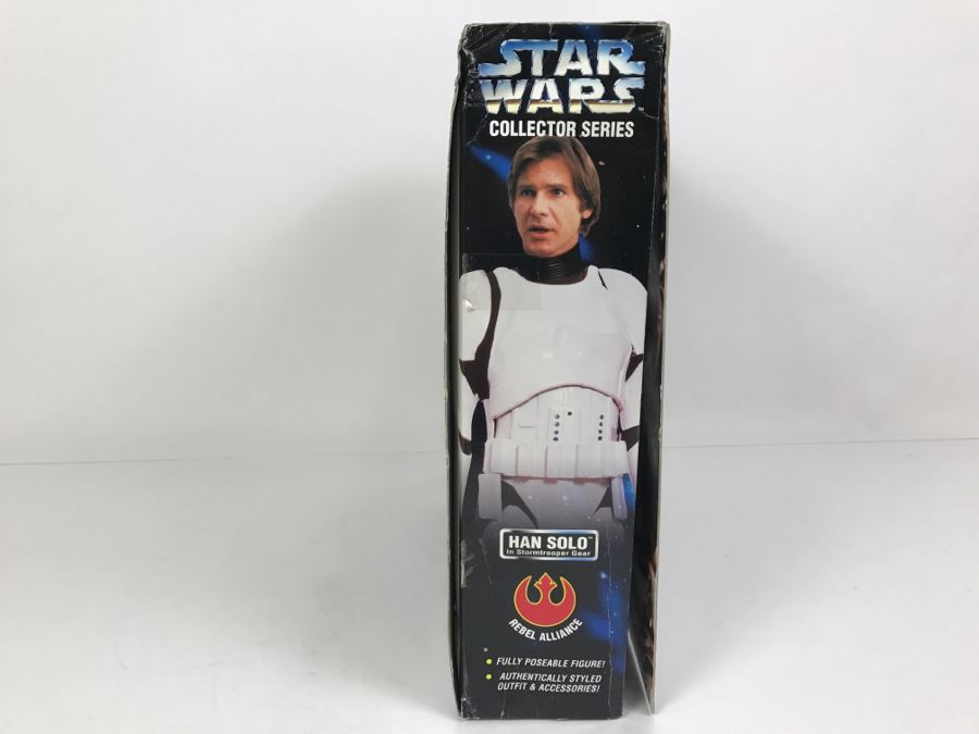 STAR WARS Collector Series Rebel Alliance Han Solo and Luke Skywalker In Stormtrooper Gear Limited Edition For KB Toys Kenner Hasbro 1996 27867 New In Box [Photo 15]
